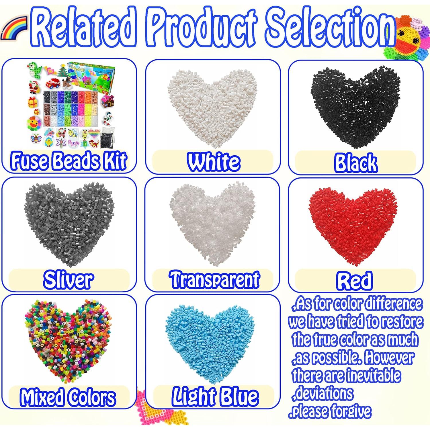 Kit de Perlas Fusibles 20pcs Yowamho 5mm para Manualidades