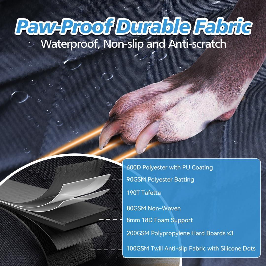 Funda de Asiento Trasero para Perros DOG SEAT COVER Negro 61x44.8cm