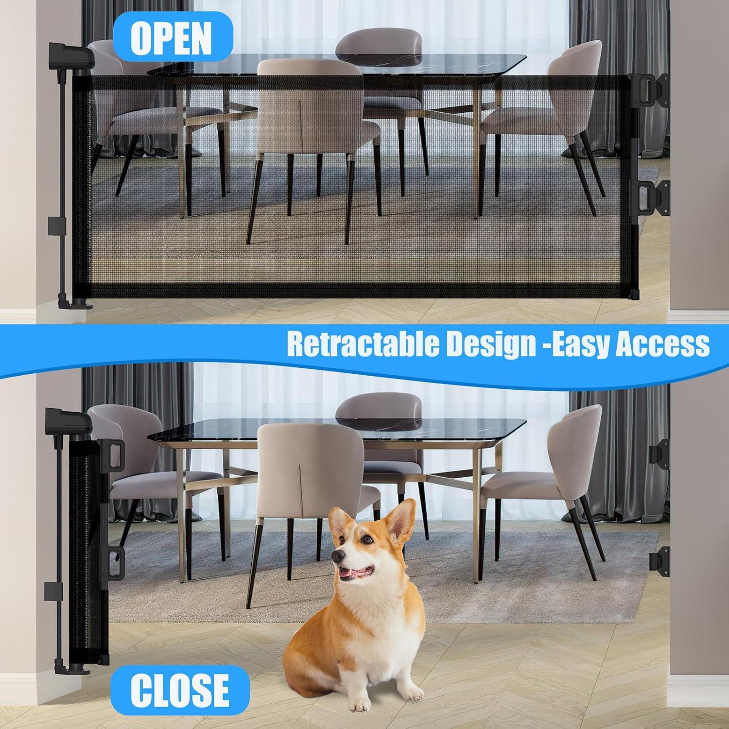 Puerta Retráctil para Perros YORWHIN 35.56 cm - Malla Expandible