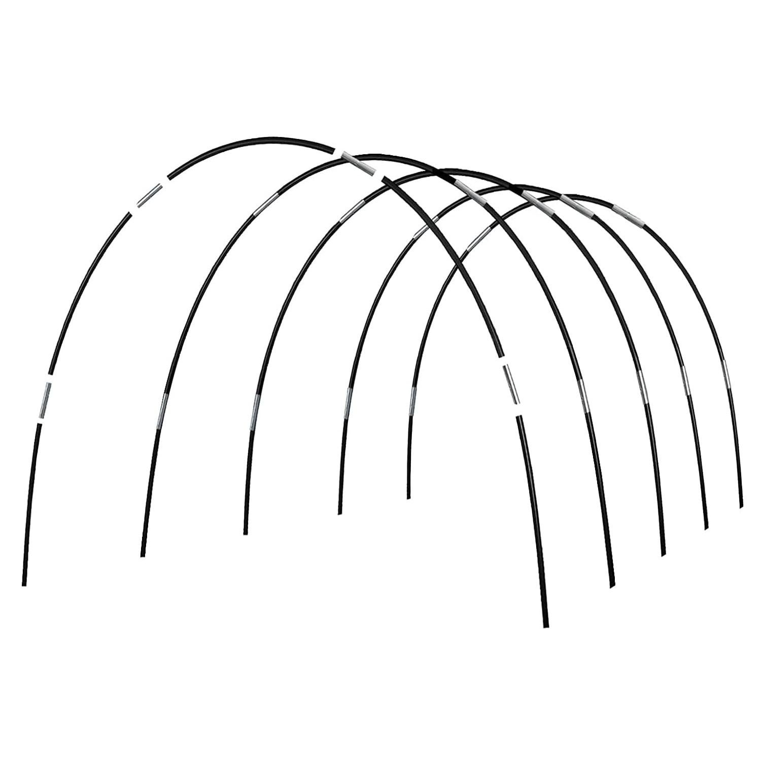 Túnel de Crecimiento Xuwzenkl 5 Juegos Arcos 2.13m Fibra de Vidrio