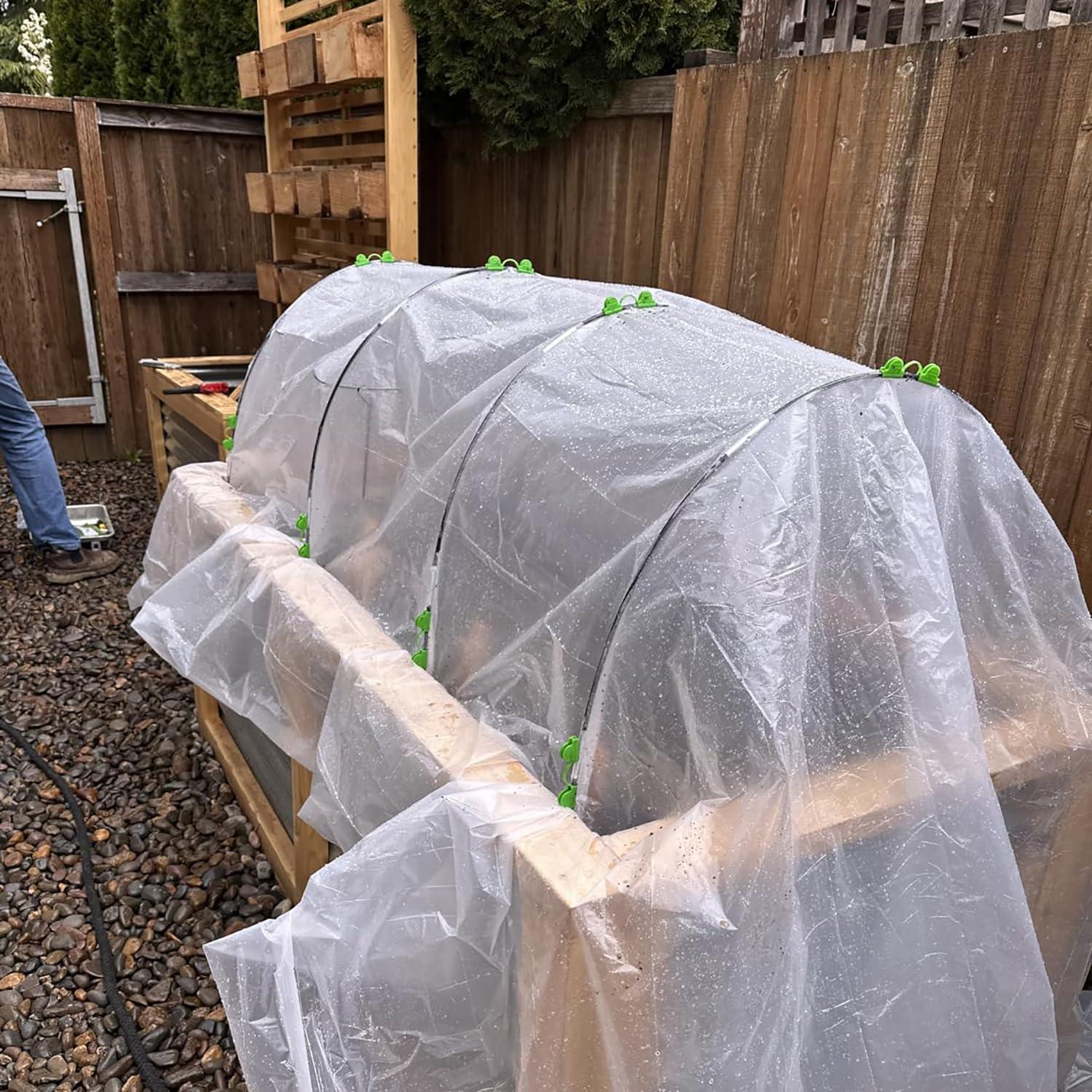 Túnel de Crecimiento Xuwzenkl 5 Juegos Arcos 2.13m Fibra de Vidrio