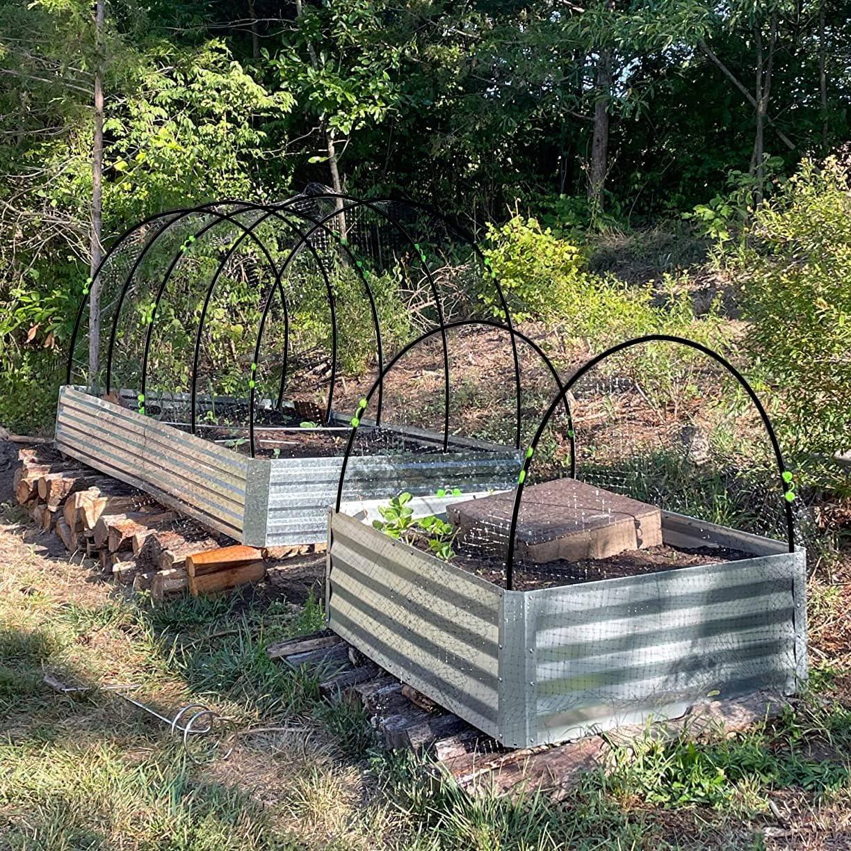 Túnel de Crecimiento Xuwzenkl 5 Juegos Arcos 2.13m Fibra de Vidrio