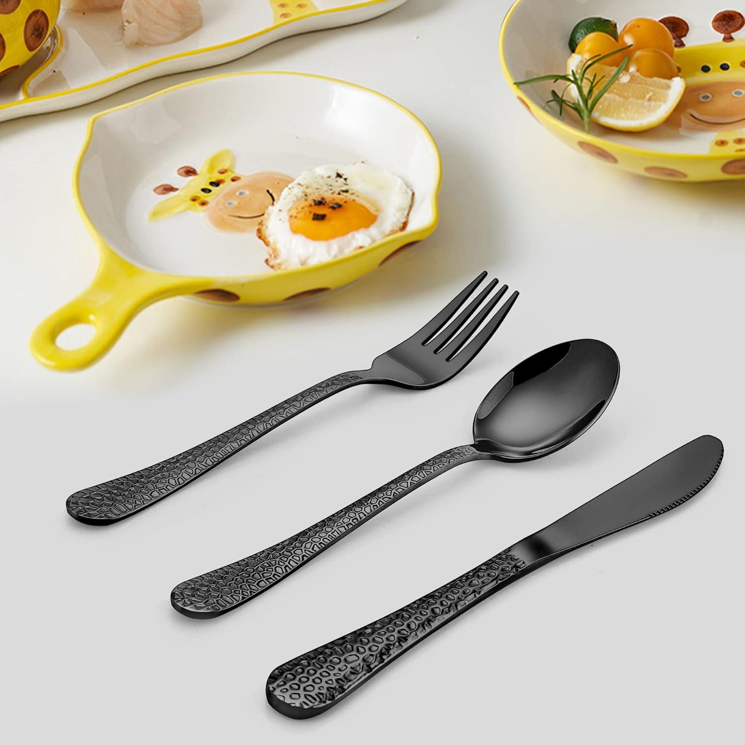 Set de Cubiertos para Niños LIANYU 15 Piezas Acero Inoxidable