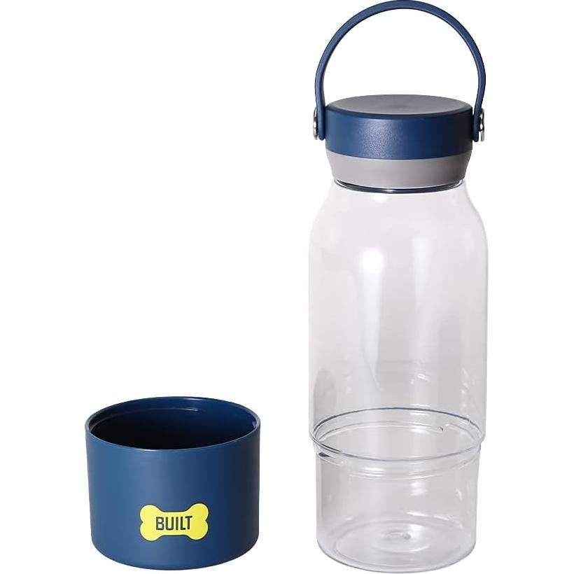 Botella de Tritan para Perros 1.0L con Bol 350ml Navy