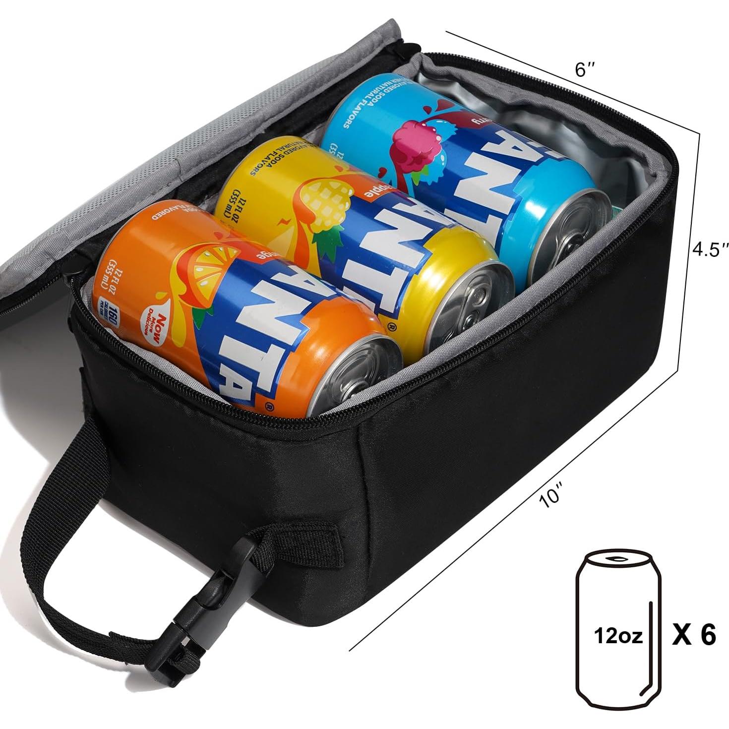 Bolsa de Almuerzo Térmica Cerbonny Negra 3.5L Congelable