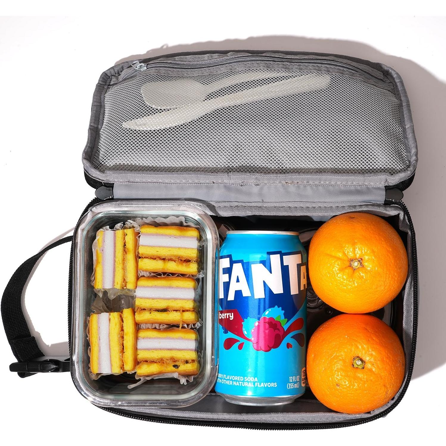 Bolsa de Almuerzo Térmica Cerbonny Negra 3.5L Congelable