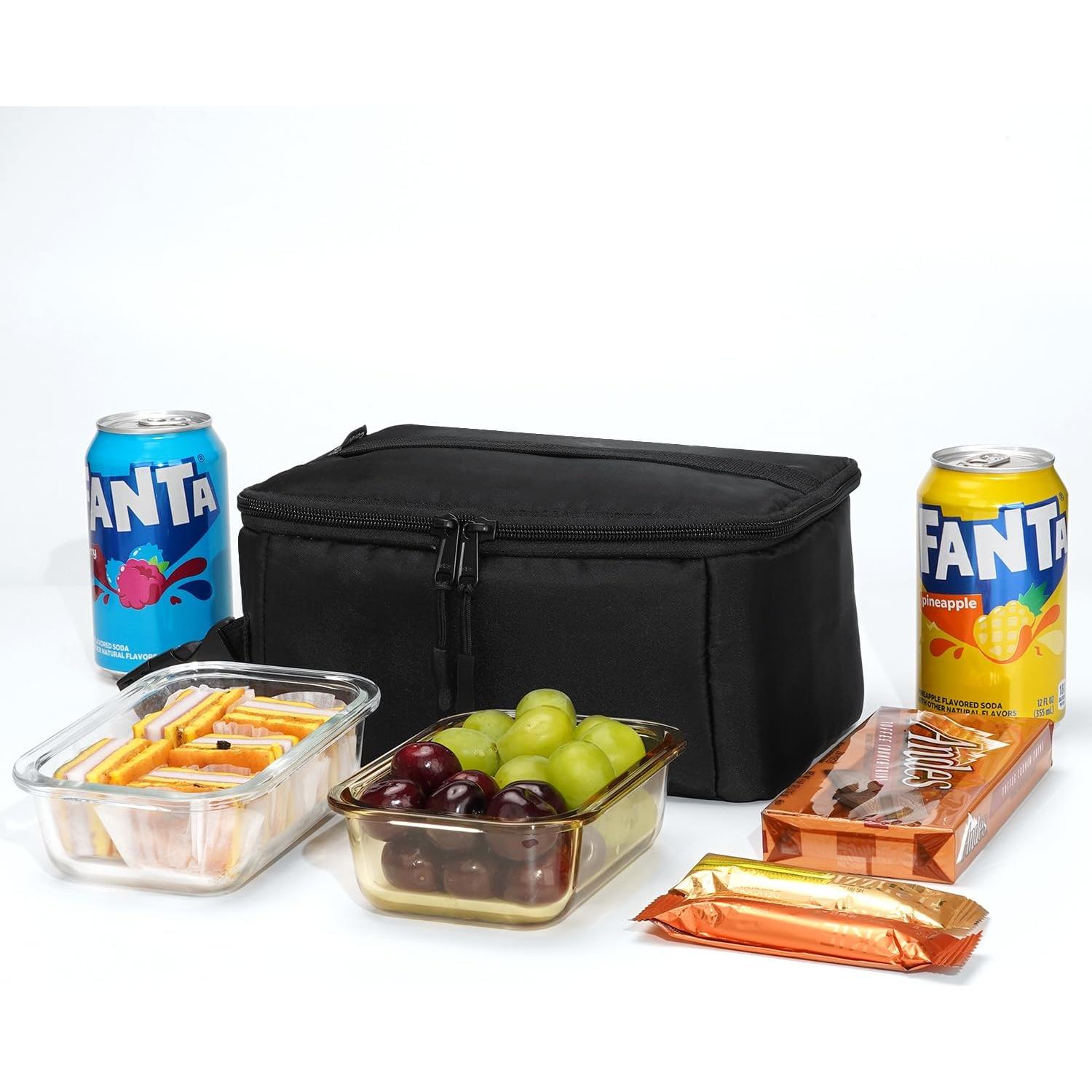 Bolsa de Almuerzo Térmica Cerbonny Negra 3.5L Congelable