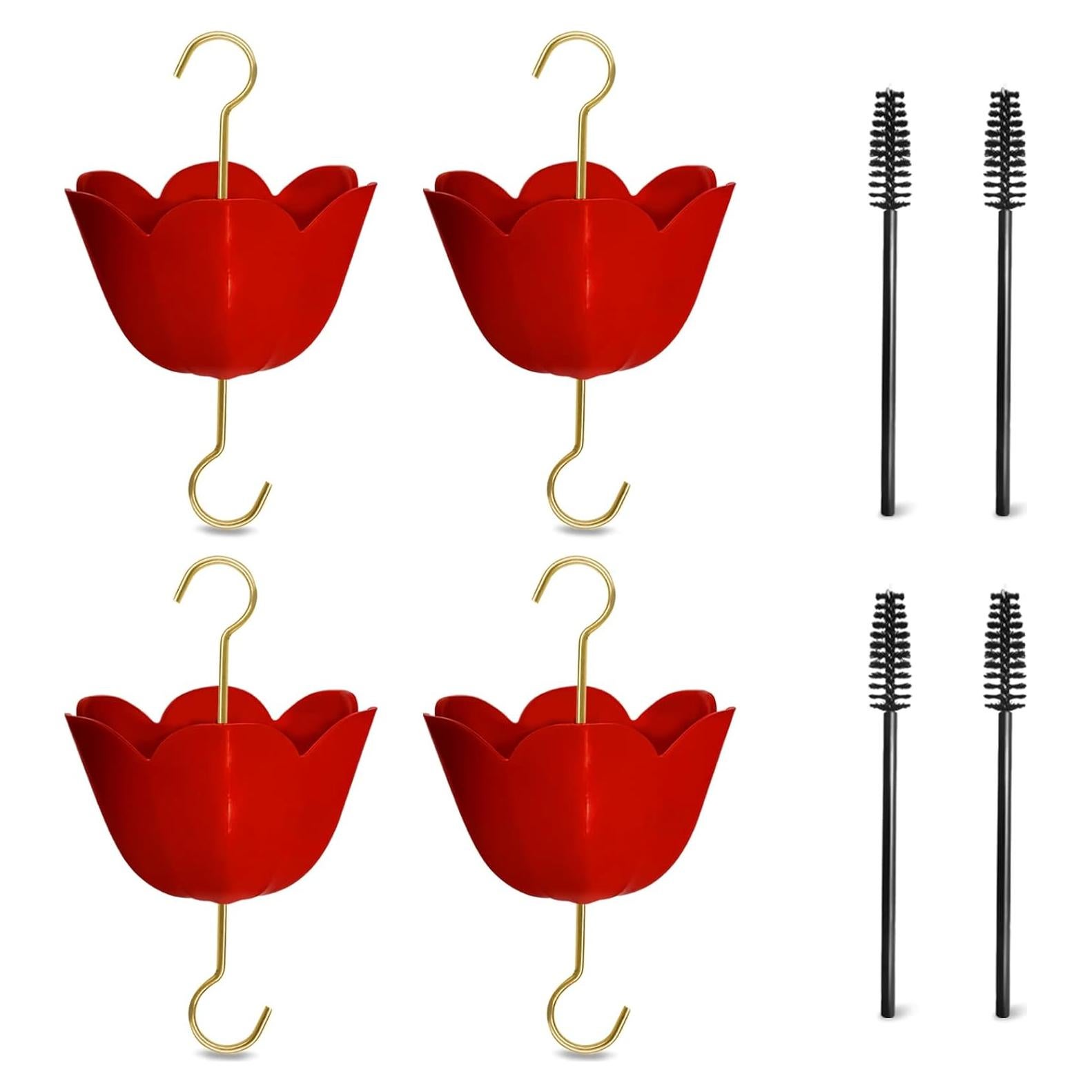 Foso de Hormigas GESAIL para Alimentador de Colibríes 75ml Rojo