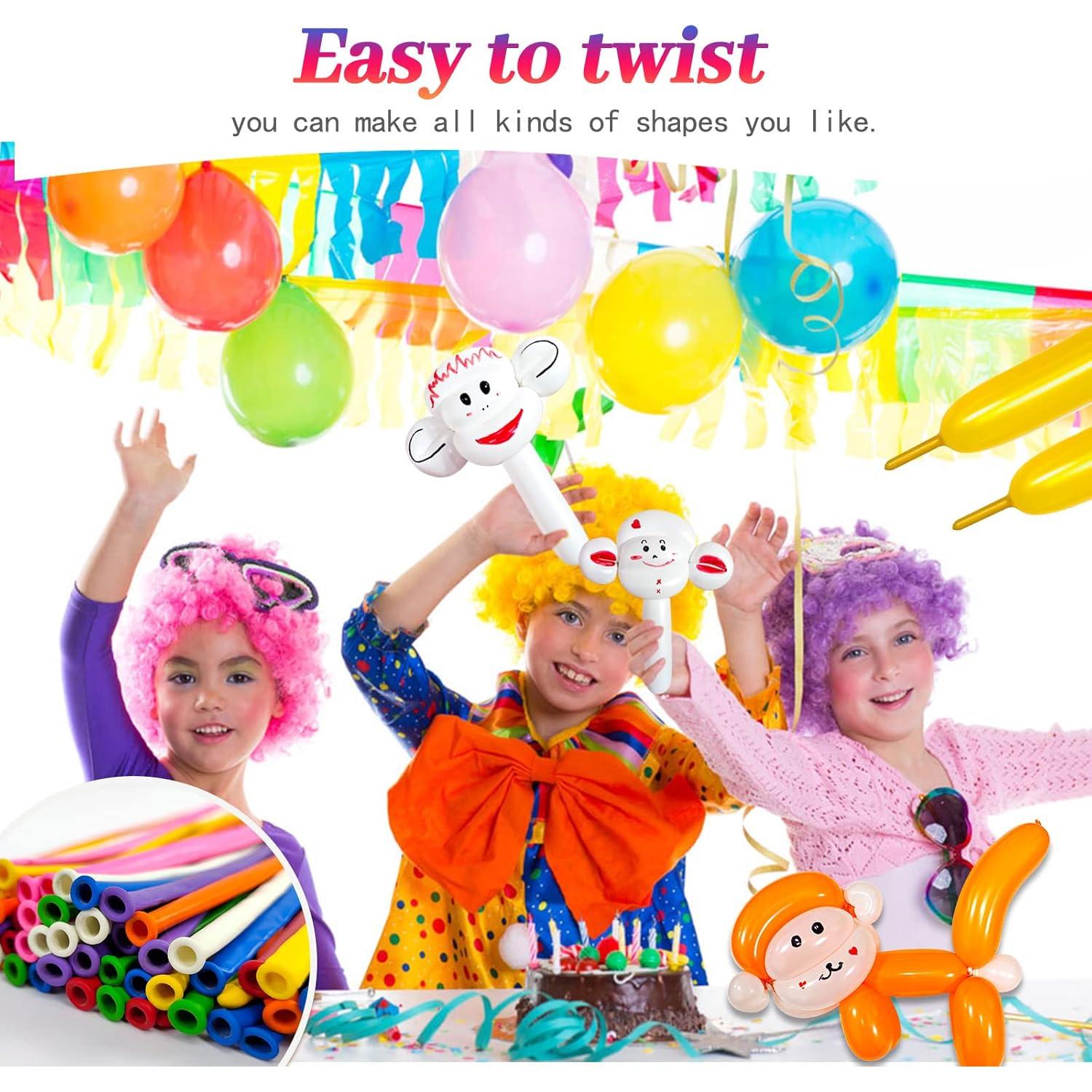 Globos Largos Negros 260Q ZBYDNG para Modelar Animales 100pcs