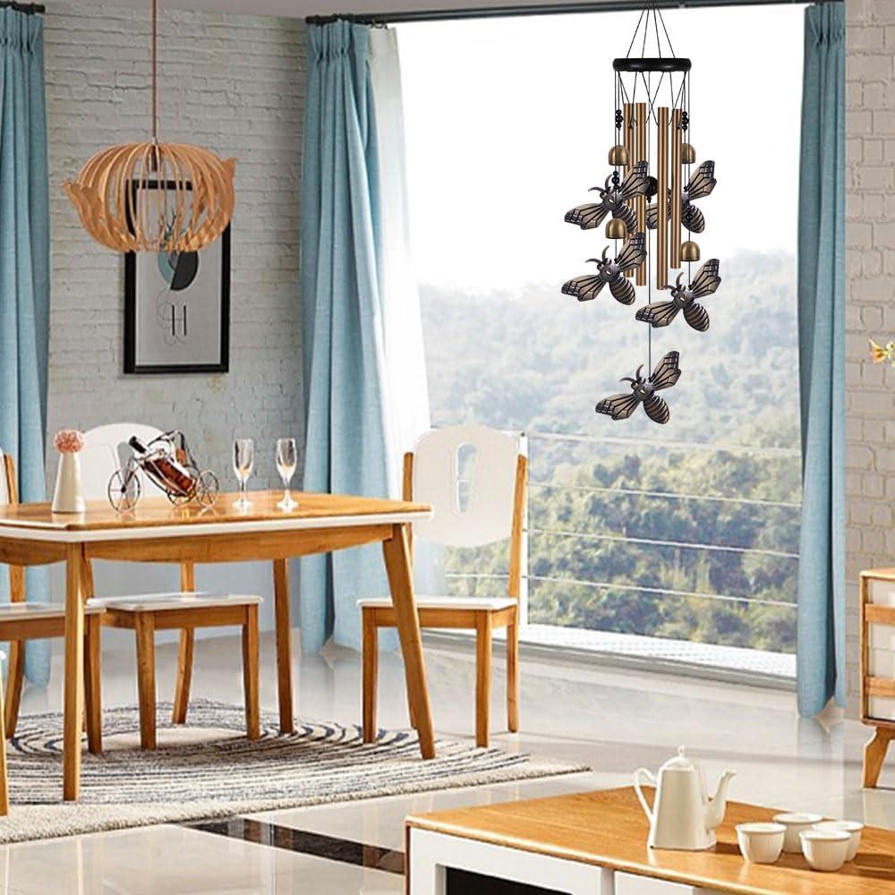 Campanas de Viento de Jardín xxschy - 4 Tubos de Aluminio 71 cm