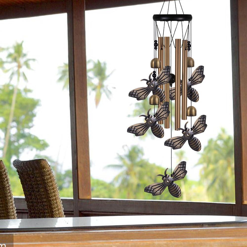 Campanas de Viento de Jardín xxschy - 4 Tubos de Aluminio 71 cm