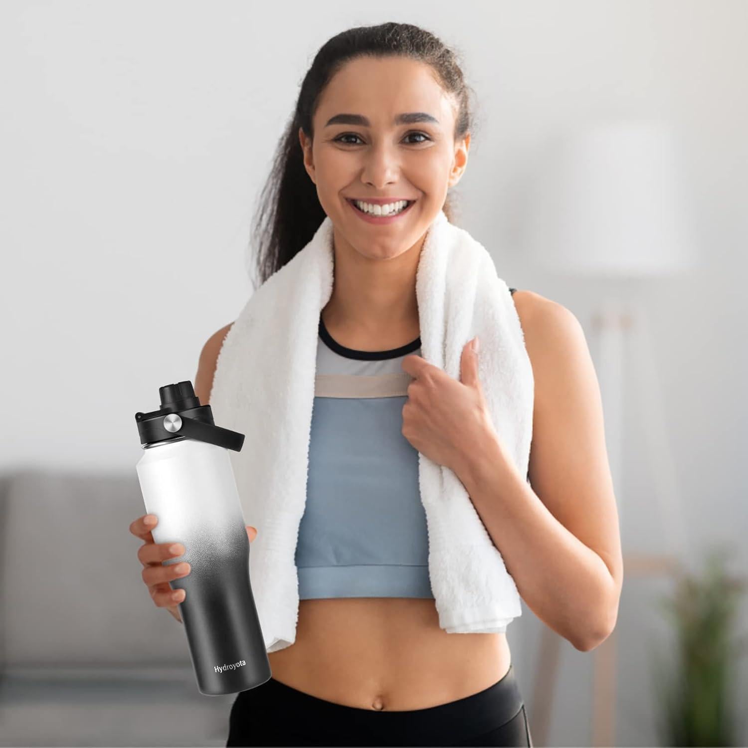 Tapa de Popote HydroYota para Botellas de Boca Ancha 12-64 oz