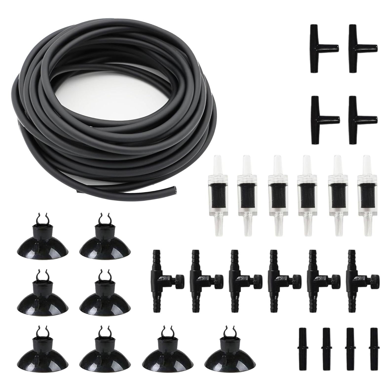 Manguera de aire para acuario Pewyoke 7.62m con accesorios