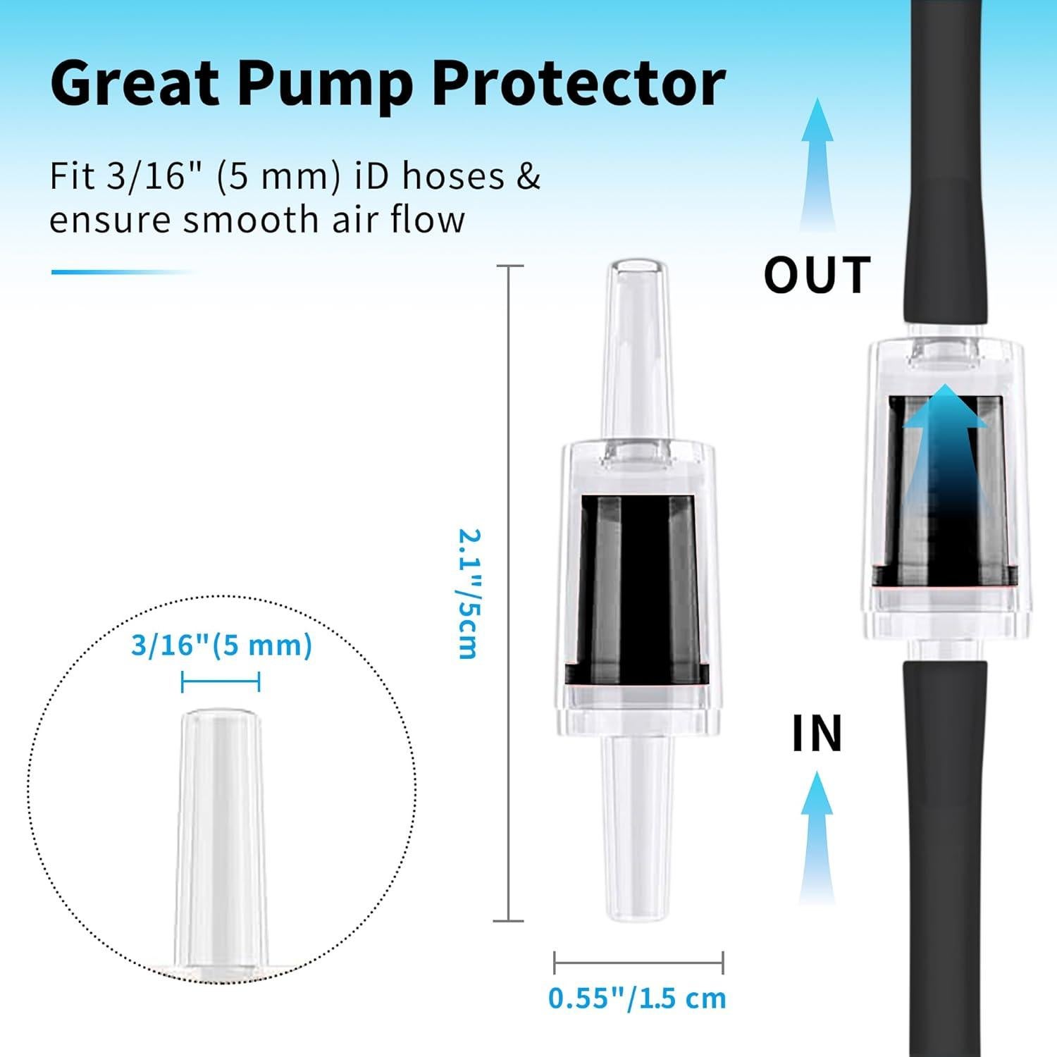 Manguera de aire para acuario Pewyoke 7.62m con accesorios