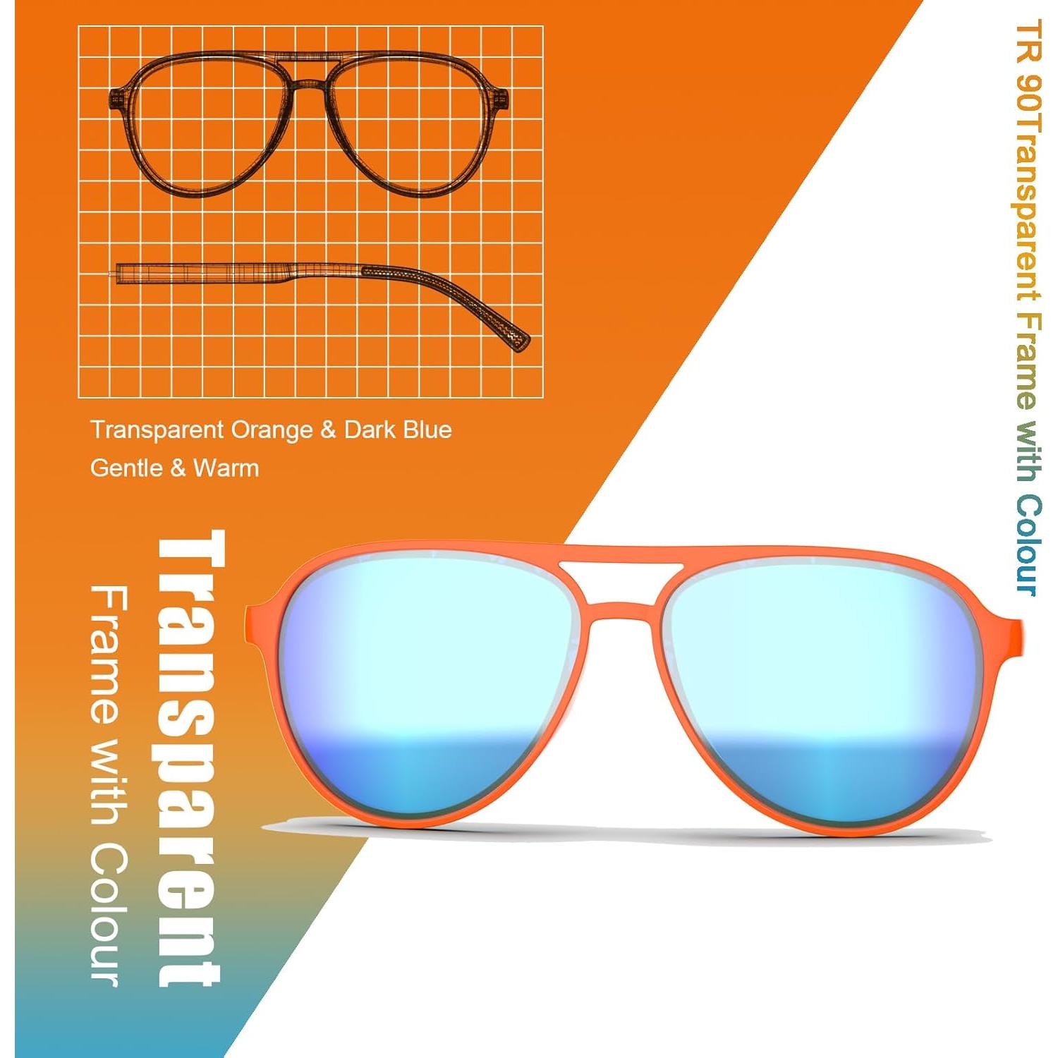 Gafas de sol retro polarizadas Lasiyanor UV400 para hombres y mujeres