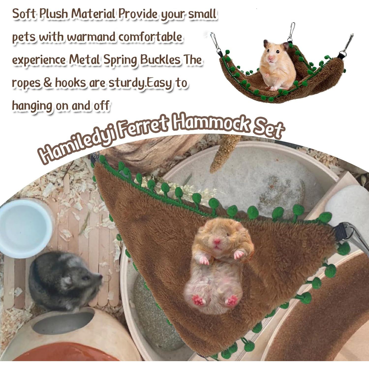 Set de Hamaca y Túnel para Hámsters Hamiledyi - 5 Piezas