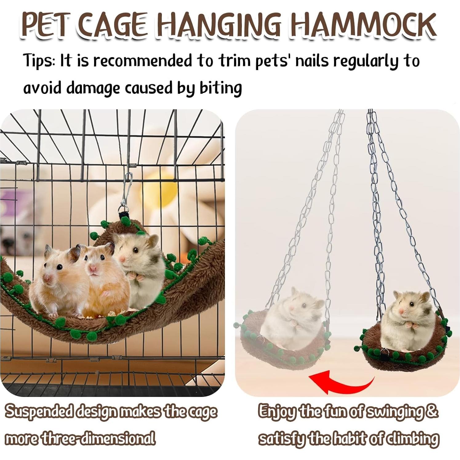 Set de Hamaca y Túnel para Hámsters Hamiledyi - 5 Piezas