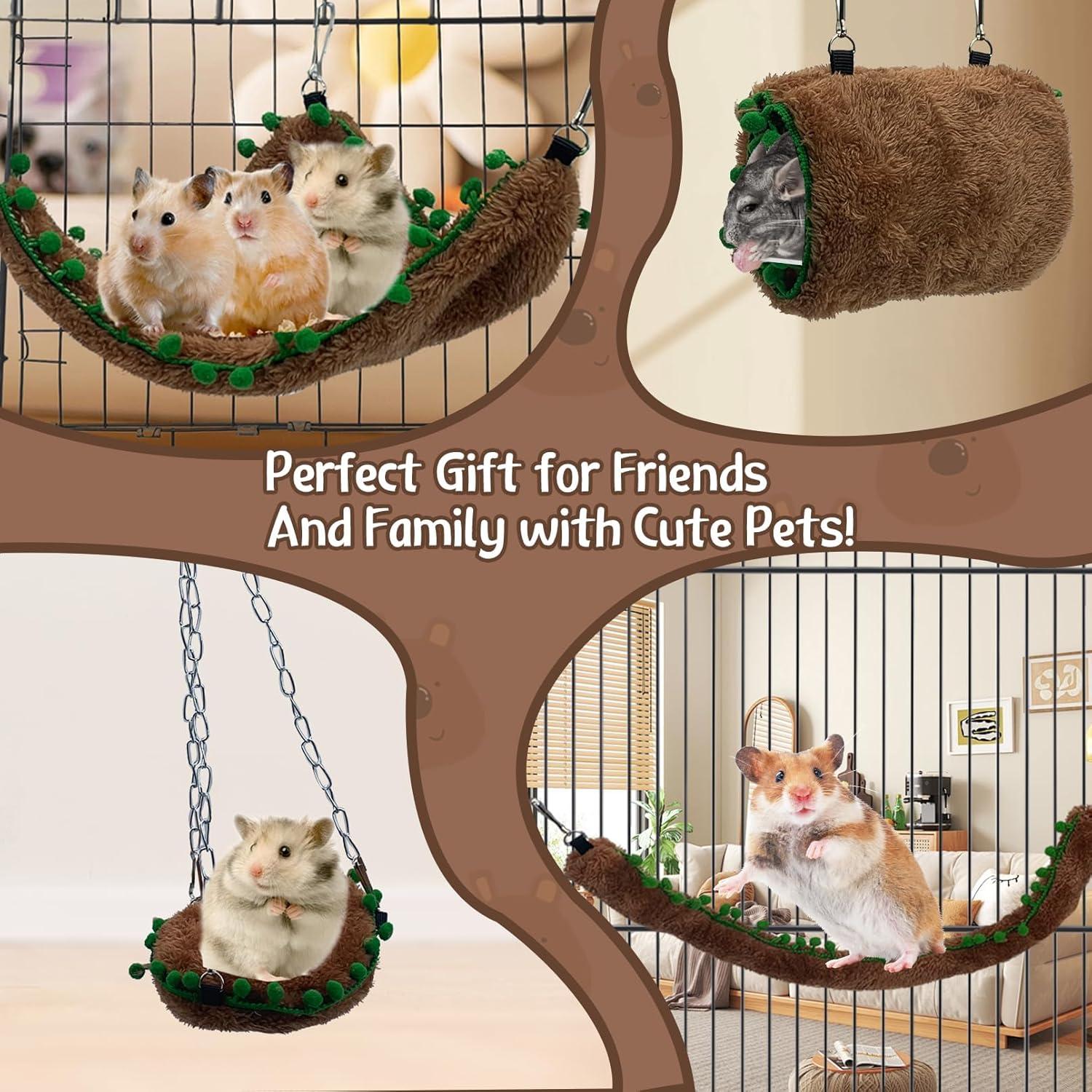 Set de Hamaca y Túnel para Hámsters Hamiledyi - 5 Piezas