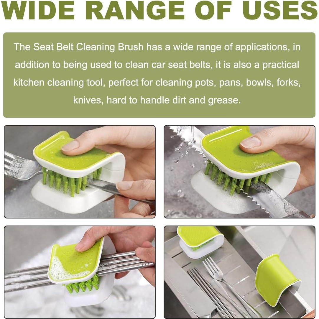 Cepillo de Limpieza Doble Cara KVAEY para Cinturón de Seguridad