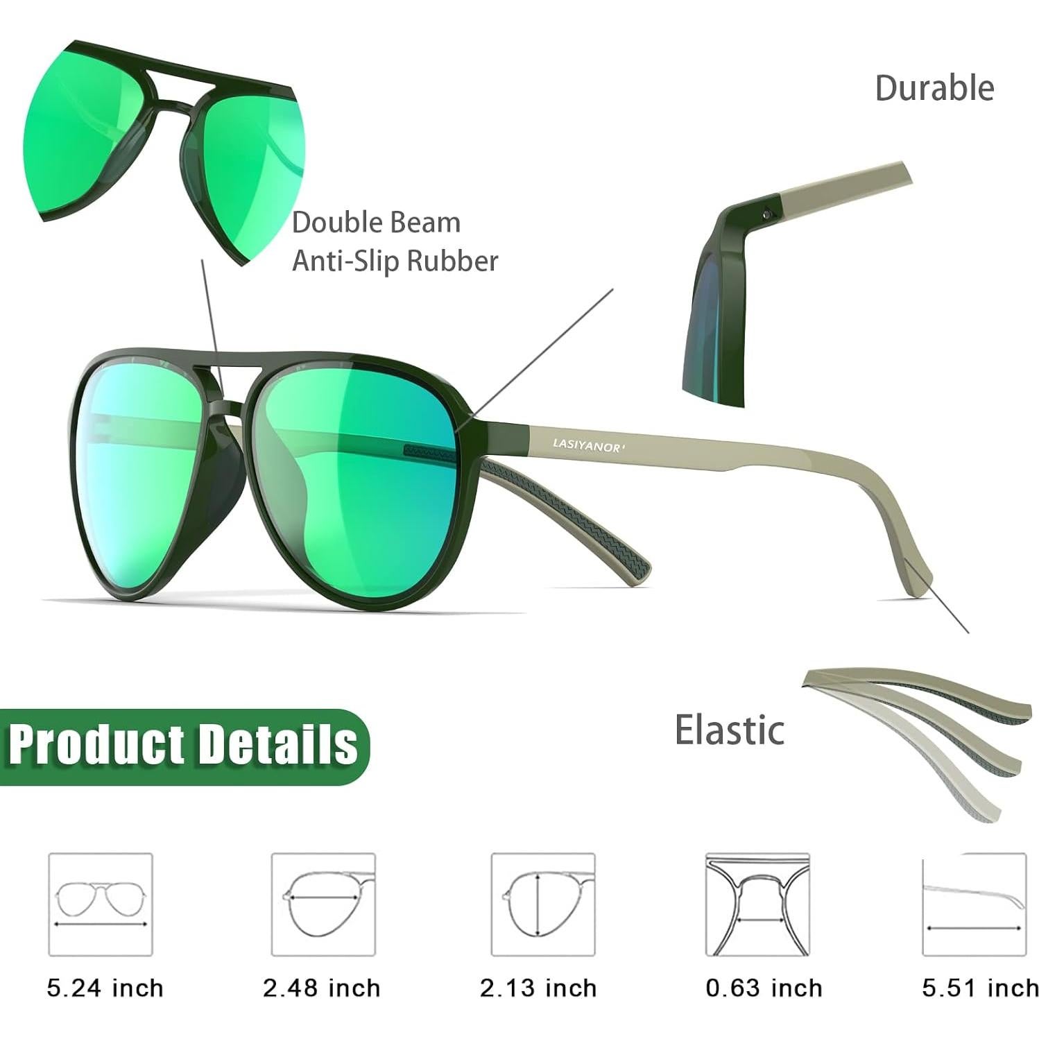 Gafas de sol vintage retro TAC polarizadas Lasiyanor UV400