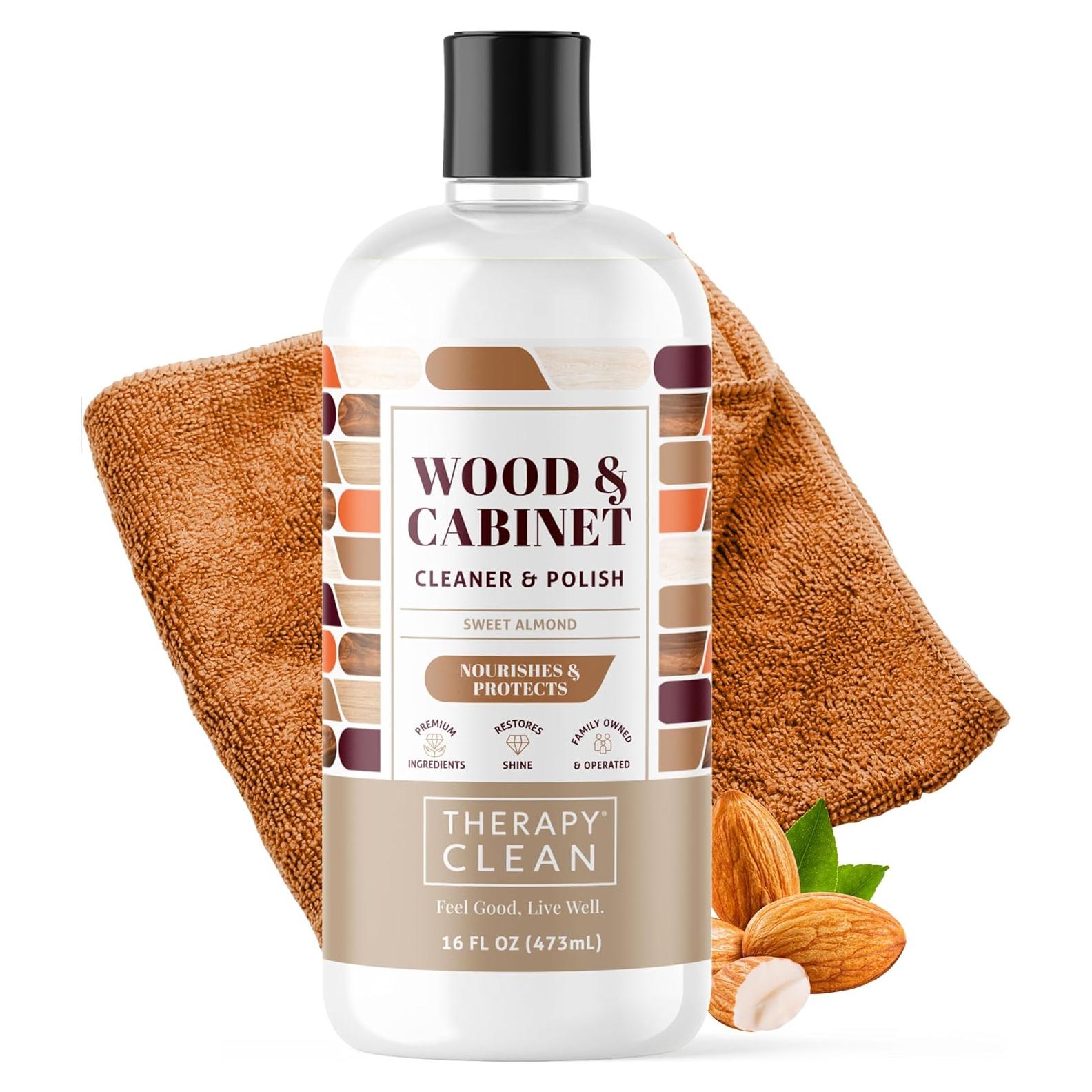 Pulidor de Madera 16 oz. con Microfibra - Aroma Almendra