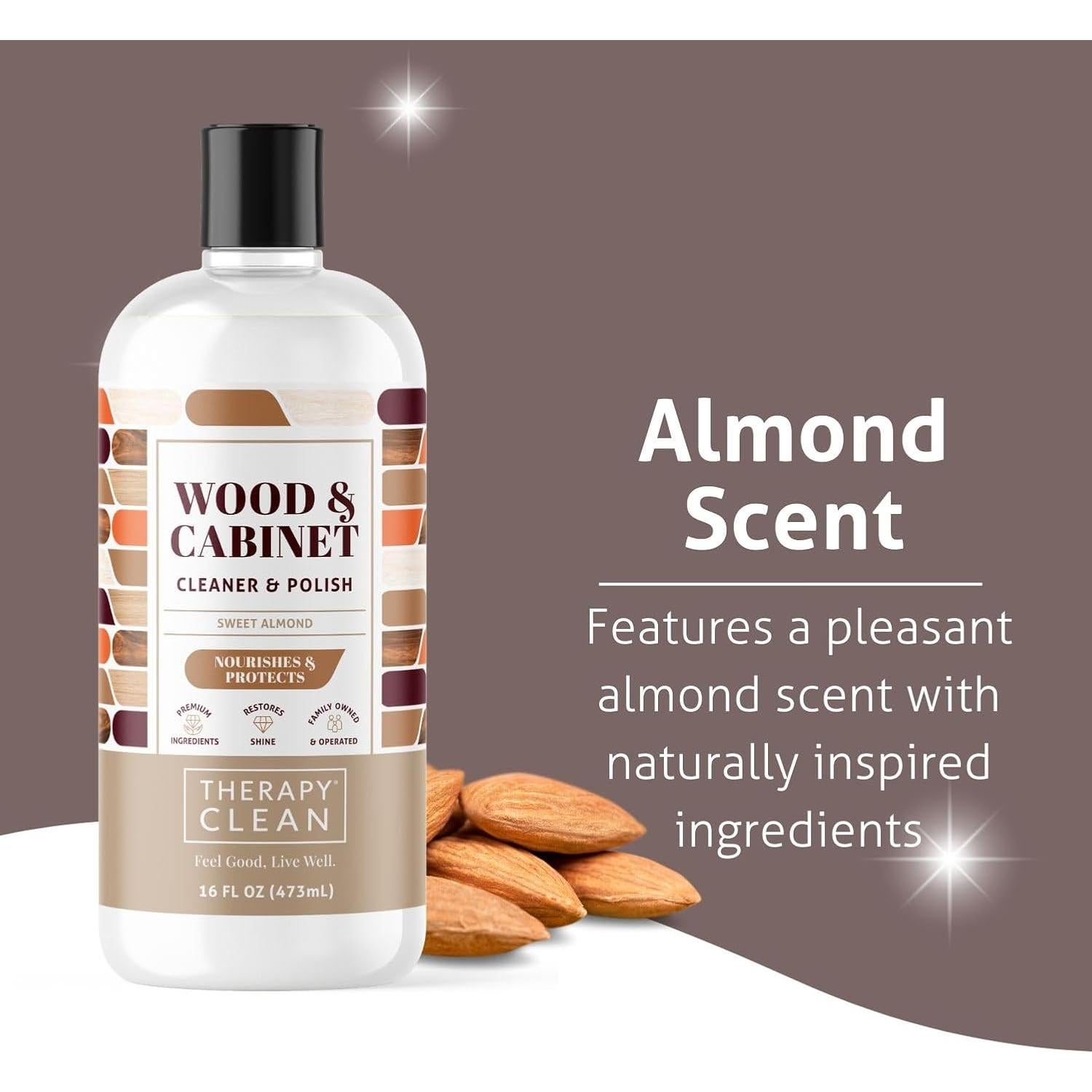 Pulidor de Madera 16 oz. con Microfibra - Aroma Almendra