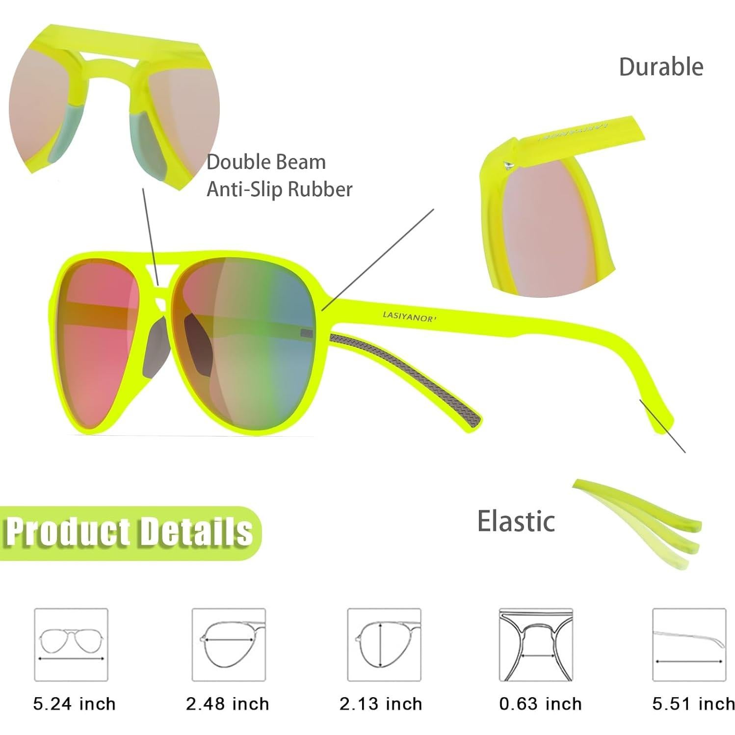 Gafas de Sol Vintage Retro TAC Polarizadas UV400 Lasiyanor