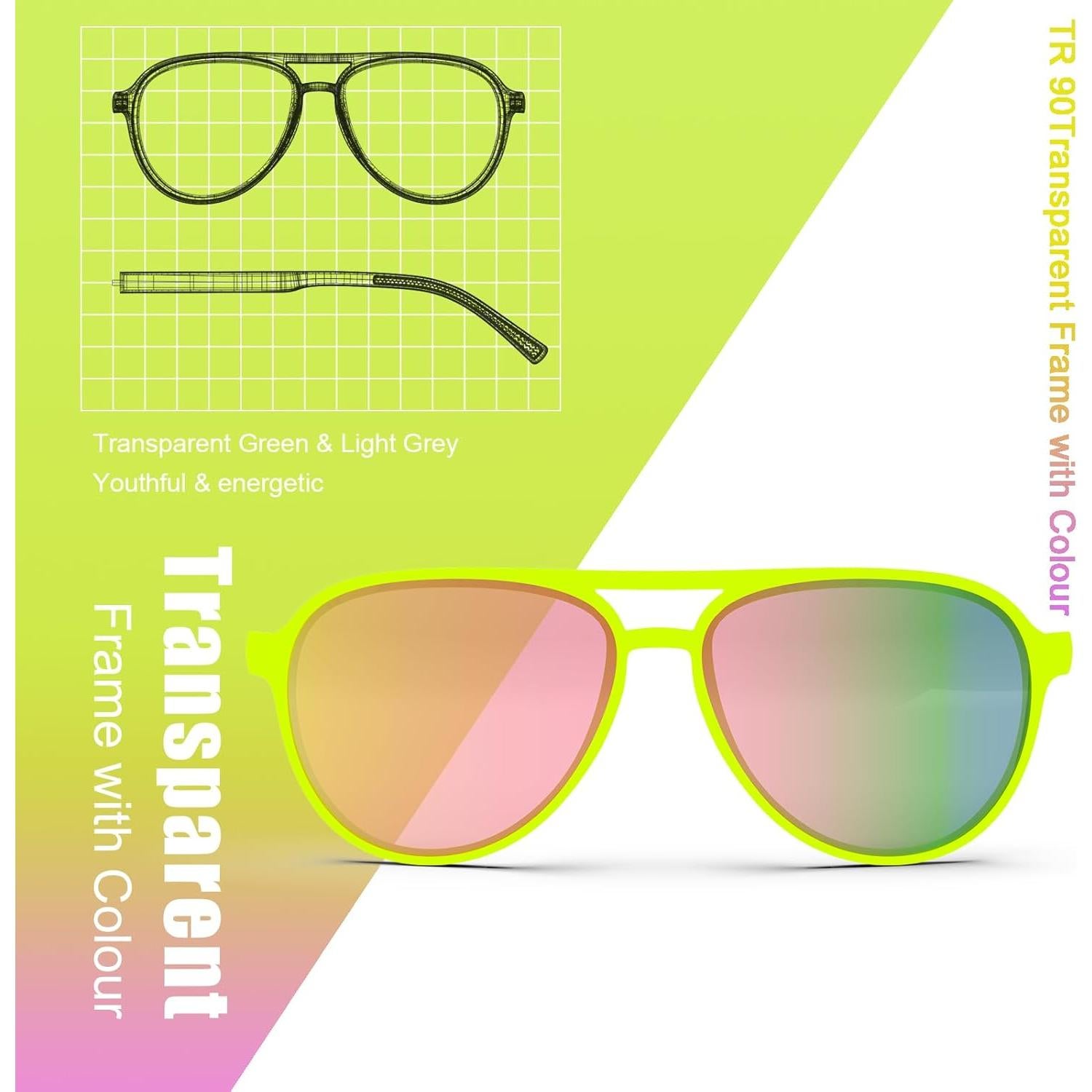 Gafas de Sol Vintage Retro TAC Polarizadas UV400 Lasiyanor