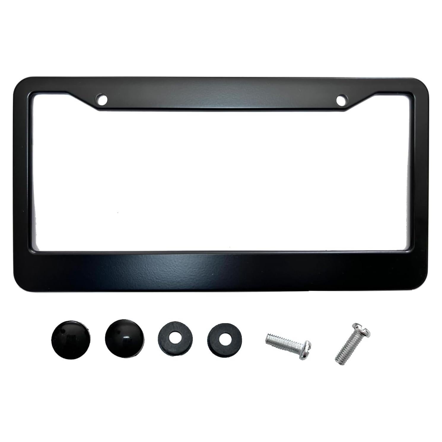 Marco de Placa de Licencia Aluminio Muxkenper Negro Universal