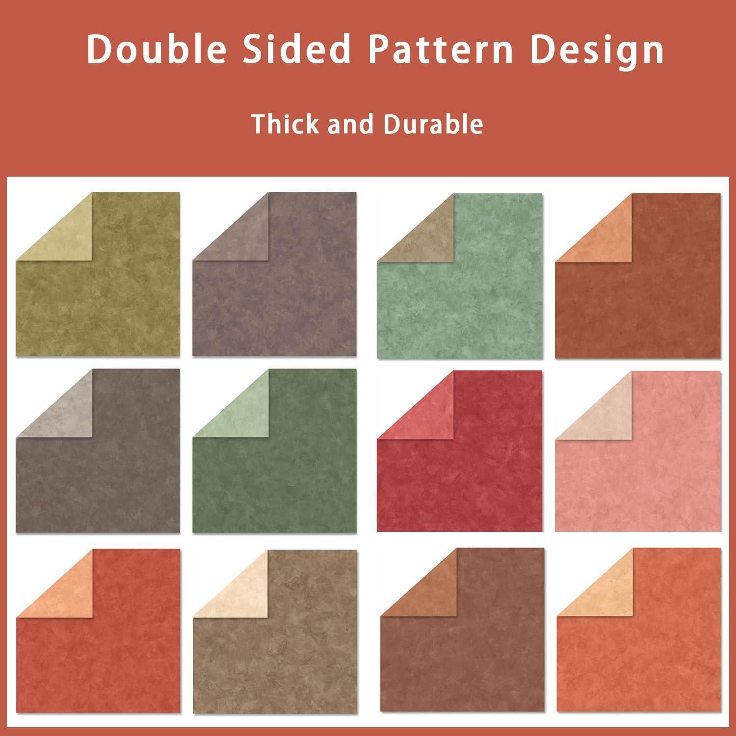 Juego de Papel de Scrapbook Doble Cara Ochoentt 24 Hojas 30.5x30.5 cm