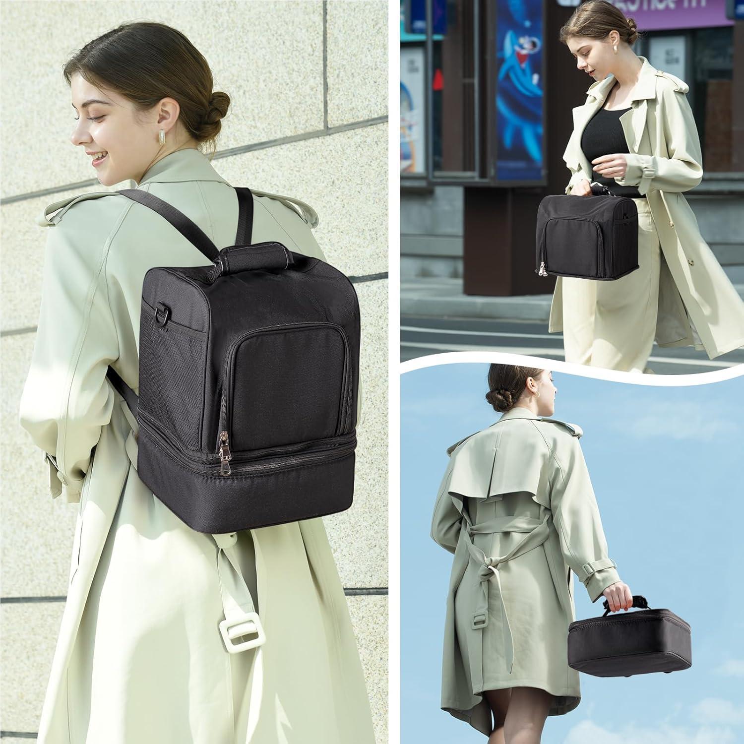 Bolsa Aislada para Extractor de Leche NCVI - Negra, Doble Capa