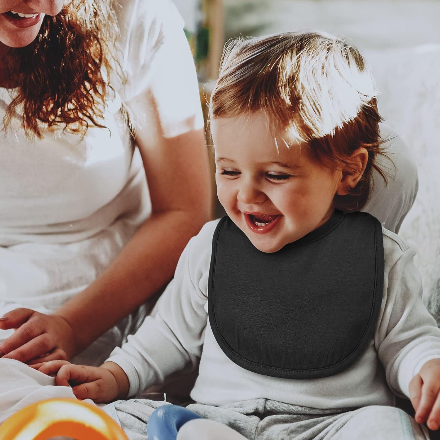 Paquete de 10 Baberos de Algodón Orgánico para Bebé