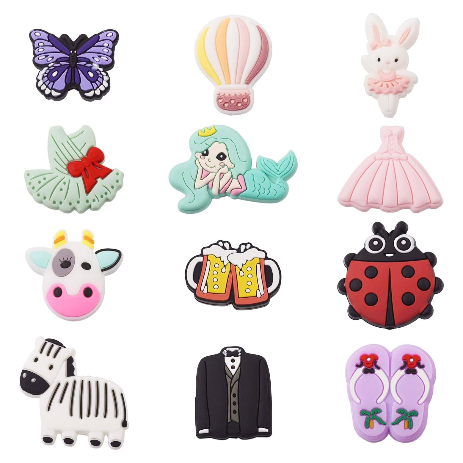 12 Piezas Perlas de Silicona PH PandaHall para Joyería DIY