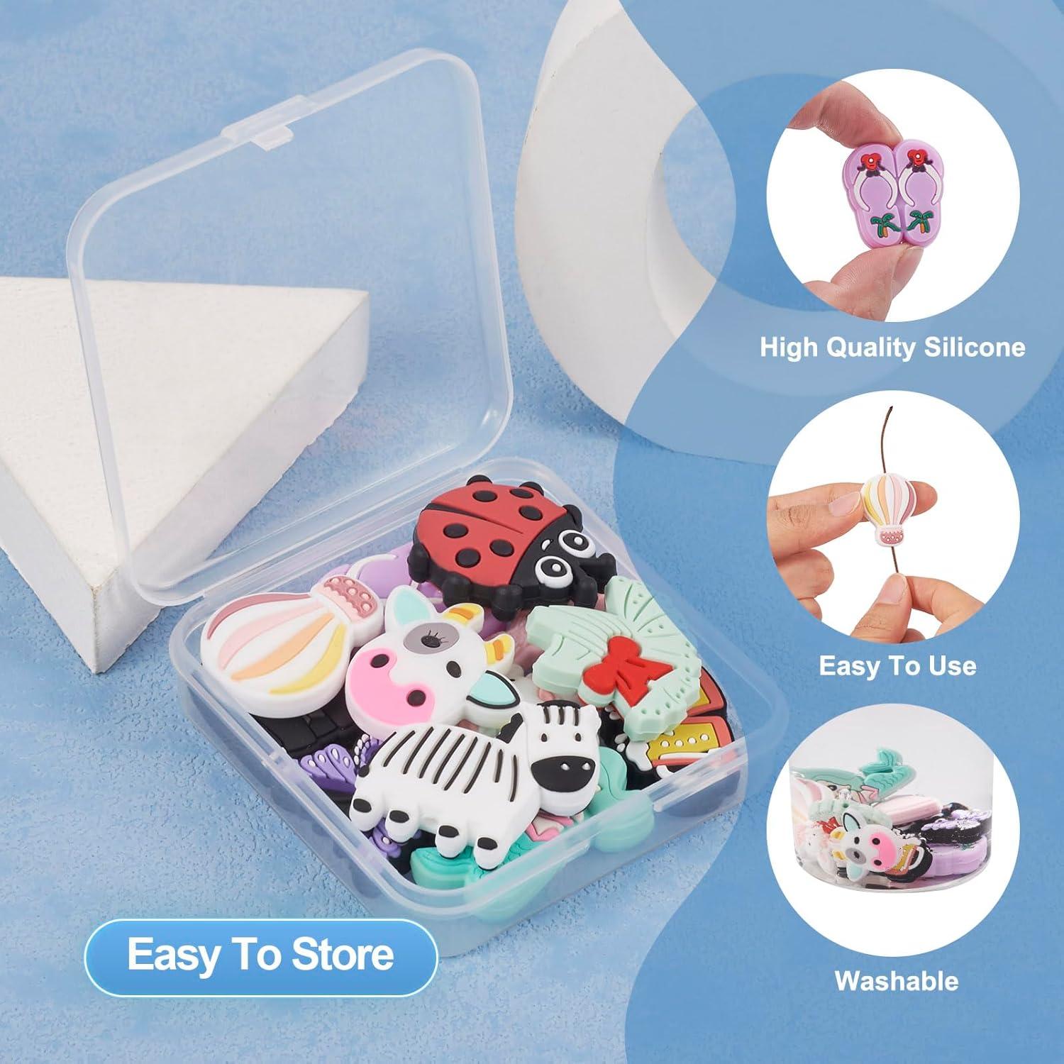 12 Piezas Perlas de Silicona PH PandaHall para Joyería DIY