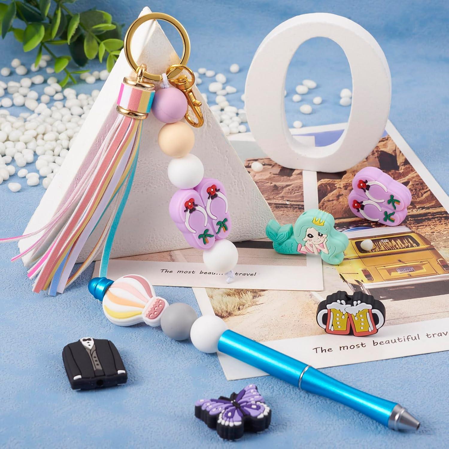 12 Piezas Perlas de Silicona PH PandaHall para Joyería DIY