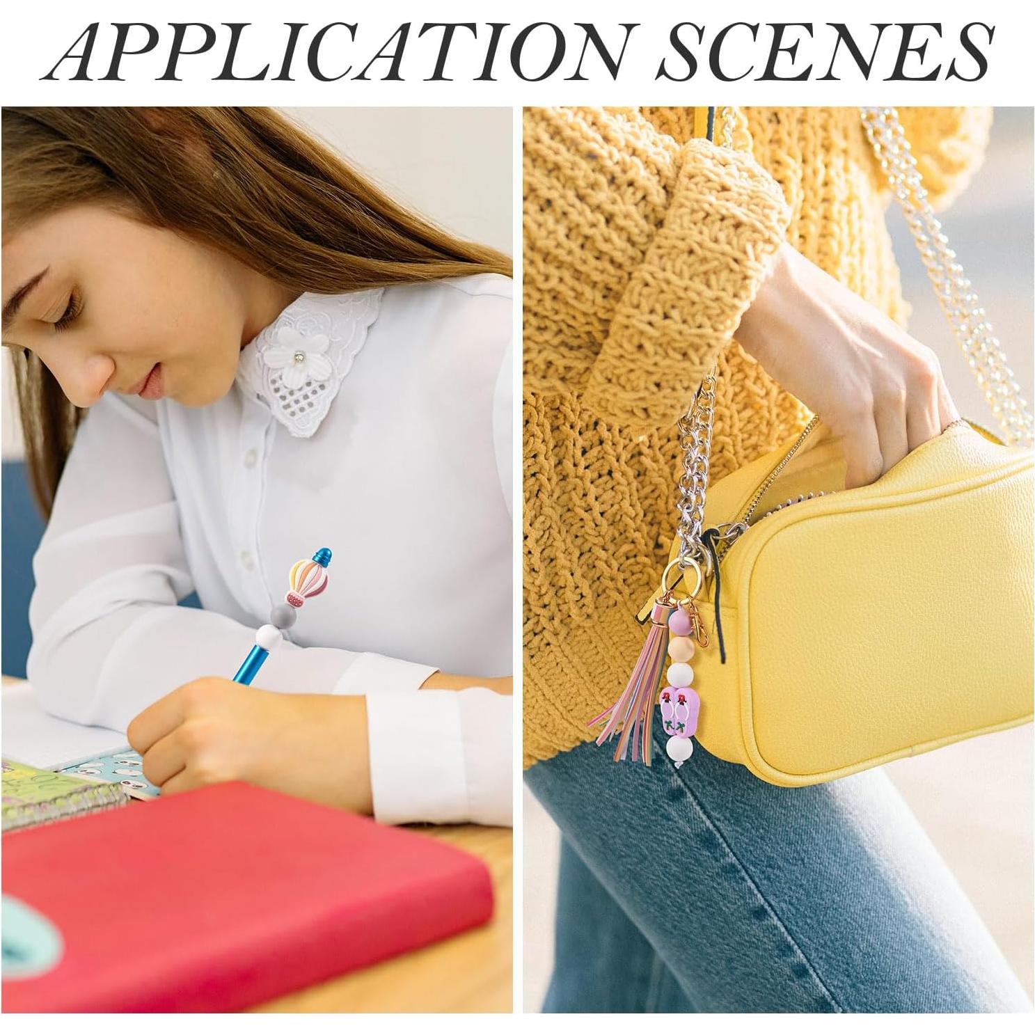 12 Piezas Perlas de Silicona PH PandaHall para Joyería DIY