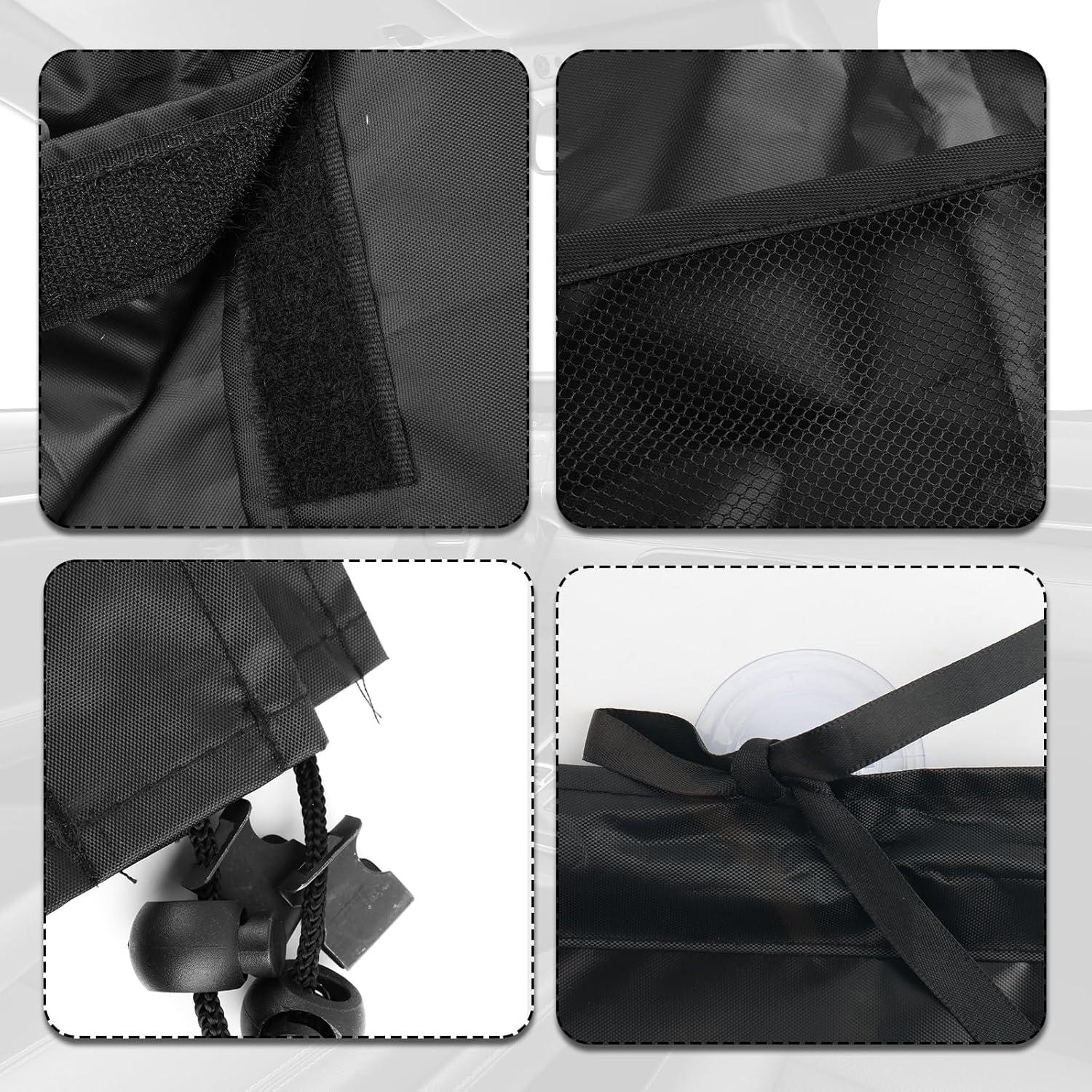 Cortinas de Coche Carleef 3PCS con Ventosas y Bolsillos