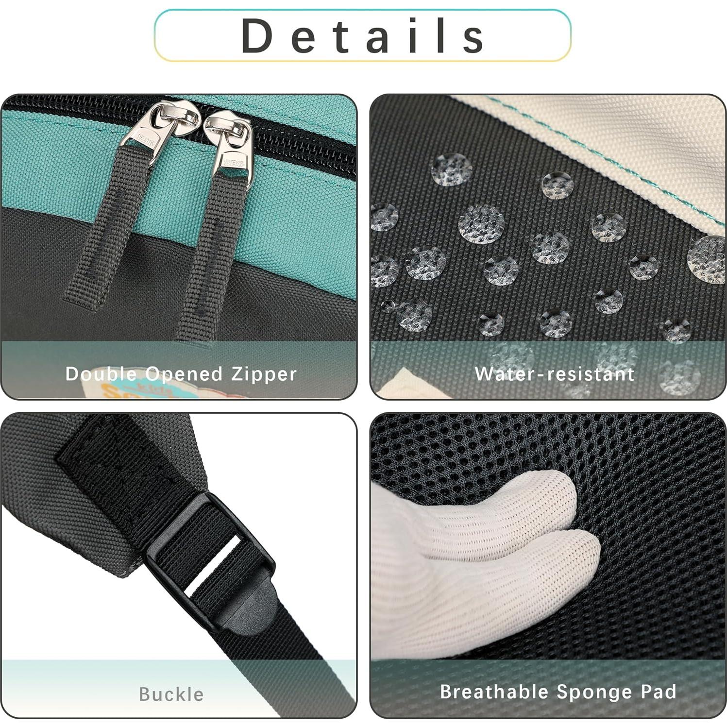 Mochila Escolar Infantil 15" Negro y Verde - 12 Litros