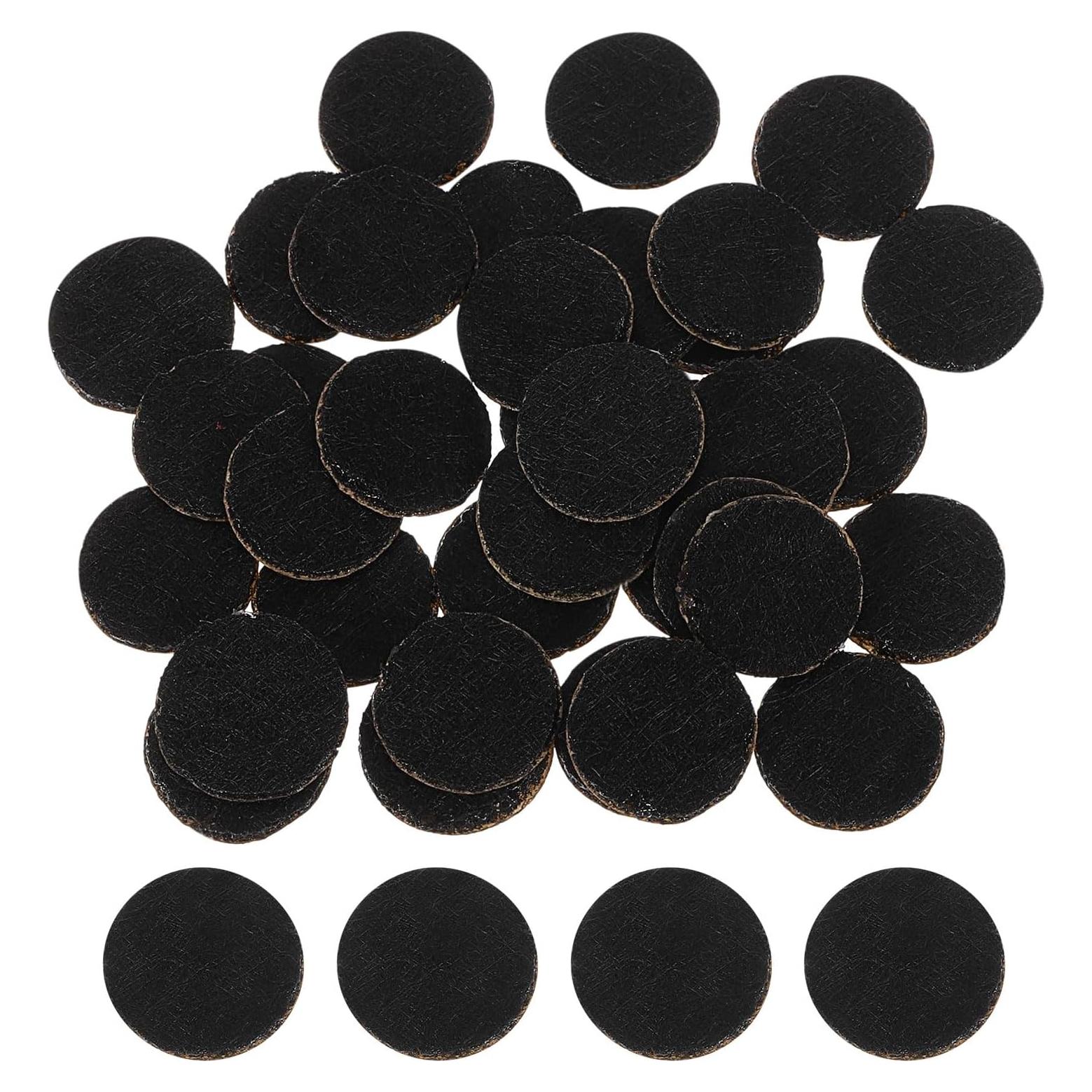 120 Círculos de Fieltro Autoadhesivos uxcell 10mm Negro