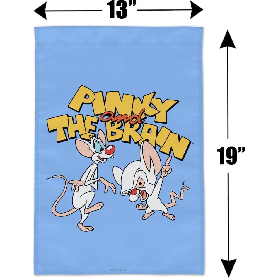 Bandera de Jardín Graphics & More Pinky y el Cerebro 48x33 cm