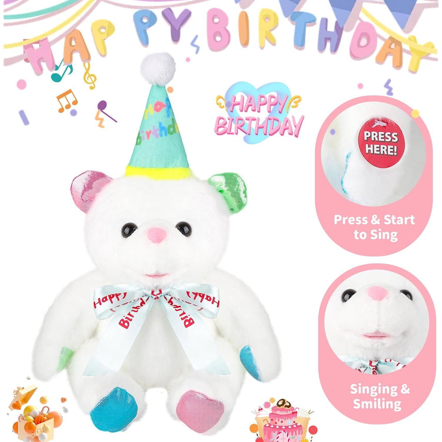 Oso de Peluche Musical Humor Ted 30 cm Azul Interactivo