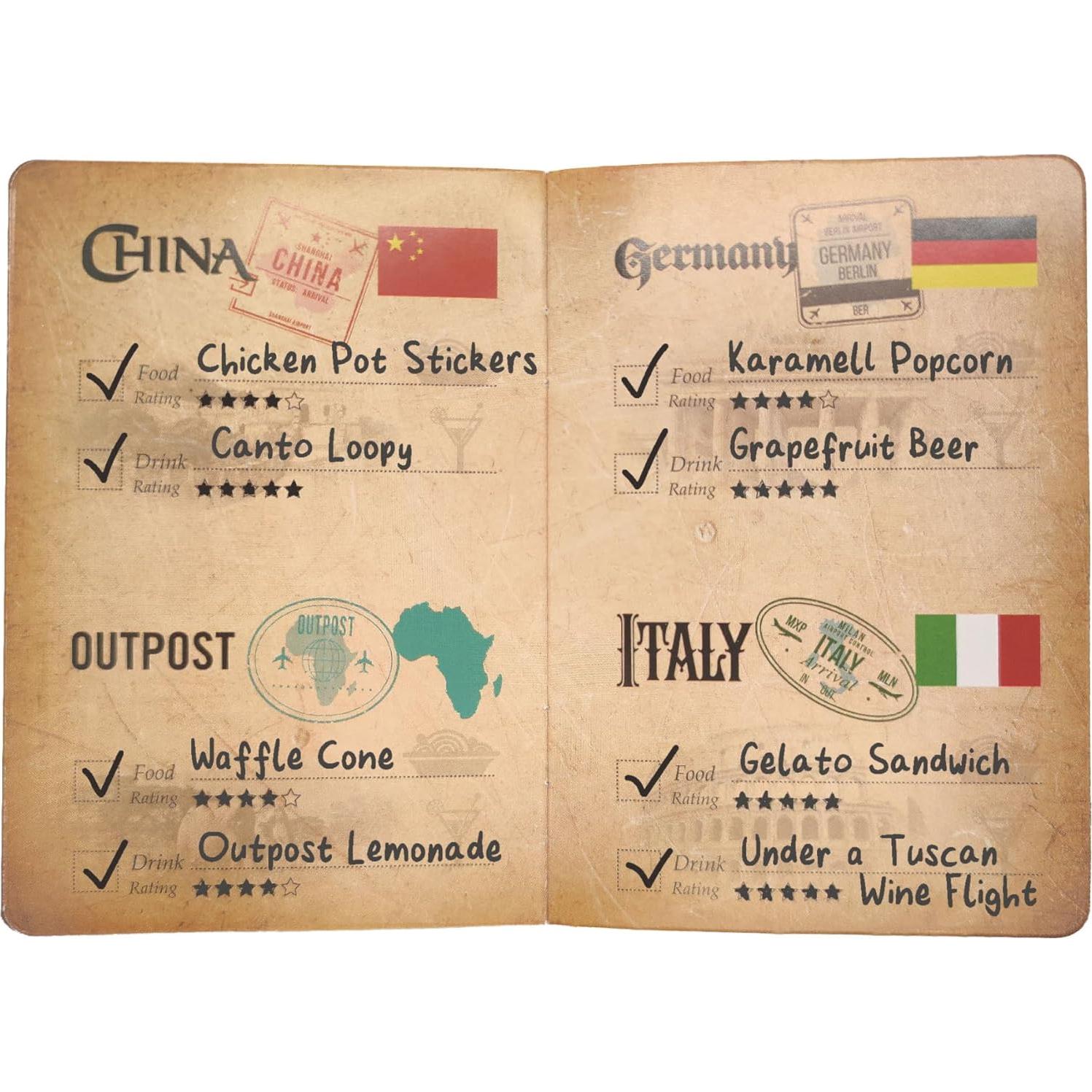 Portafolios de Pasaporte Epcot ASVP Negro Unisex 13x9 cm