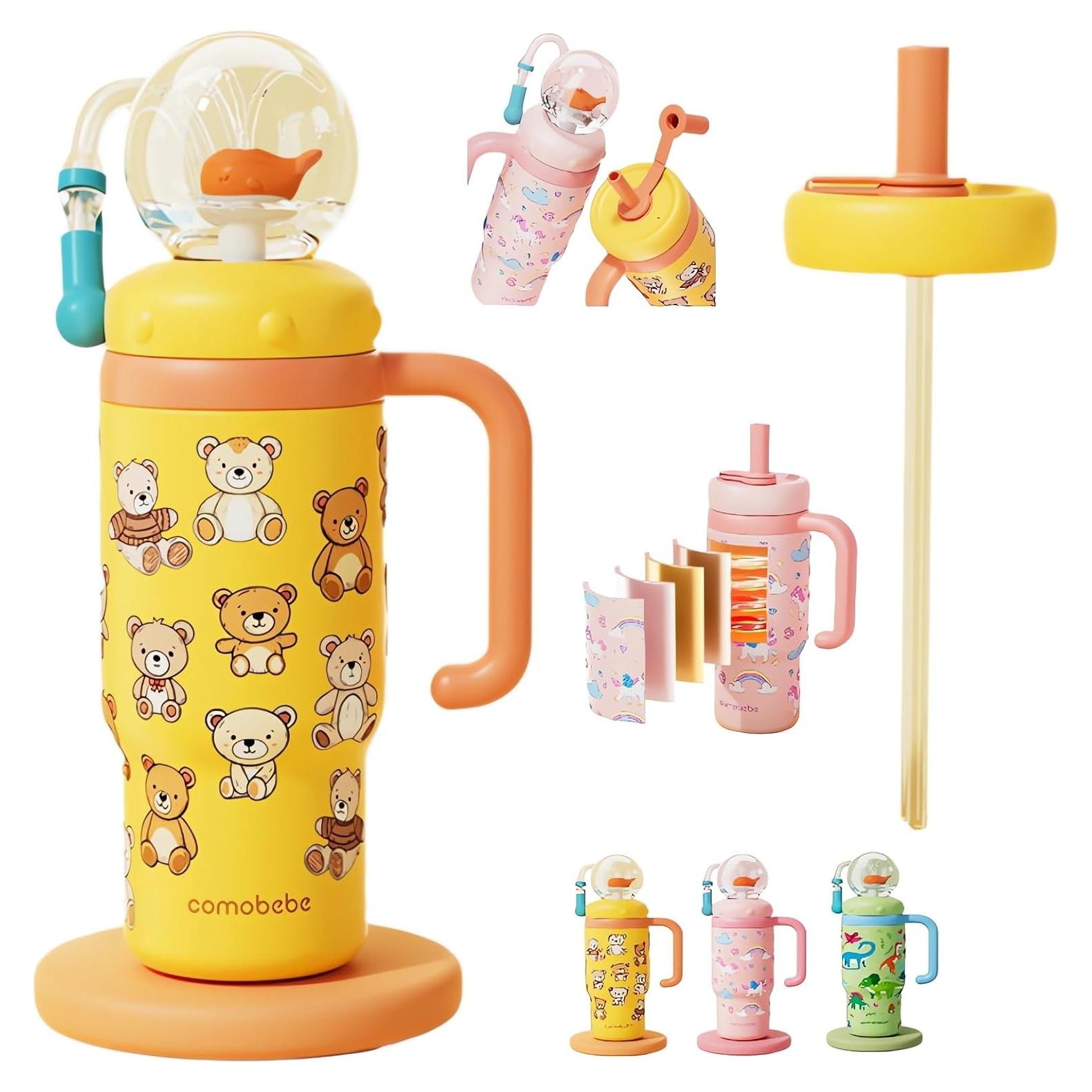 Taza de Acero Inoxidable LIONICE 710ml con Chorro de Ballena