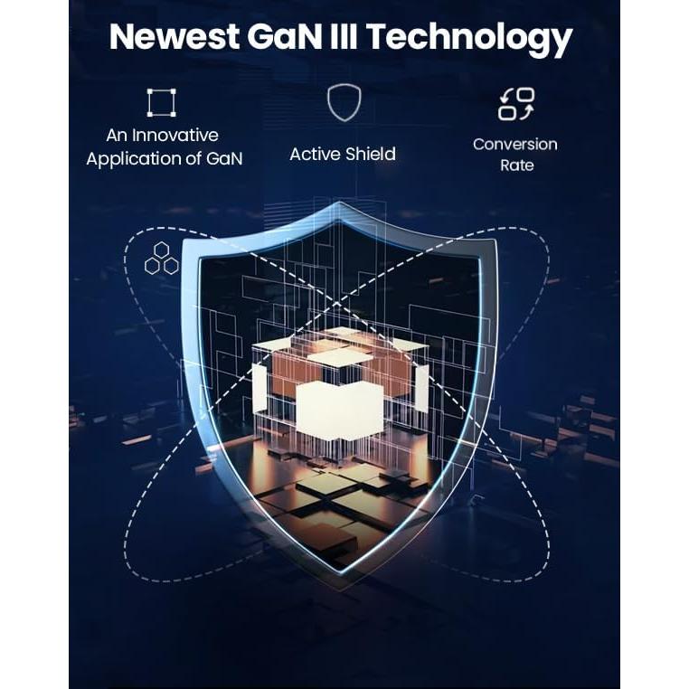 Cargador USB C 150W Pxwaxpy 3 Puertos Rápido Plegable