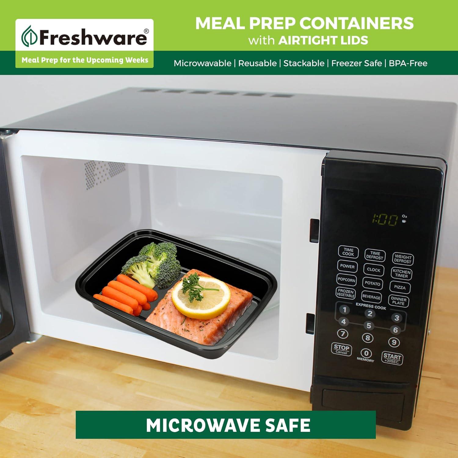 Contenedores de Preparación de Comidas Freshware 50 Piezas 473ml