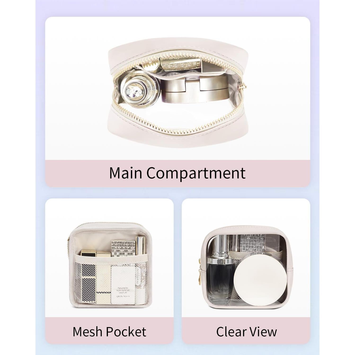 Bolsa de Maquillaje Transparente Wandering Nature Mini 15x4.8cm