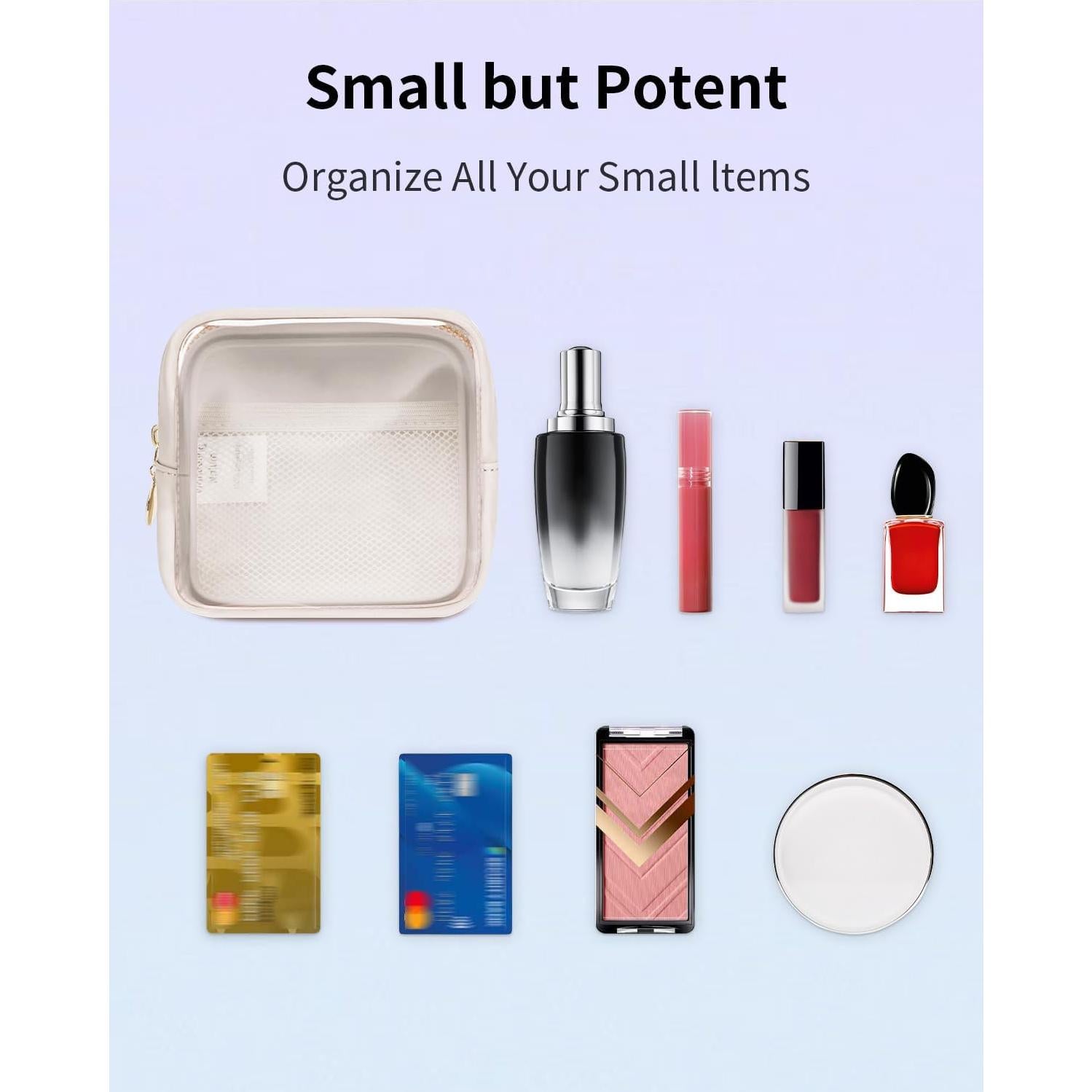 Bolsa de Maquillaje Transparente Wandering Nature Mini 15x4.8cm