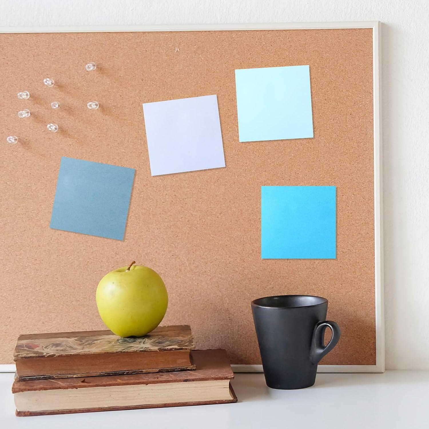 Notas Adhesivas Azules Thenshop 12 Pads 50 Hojas 7.62cm