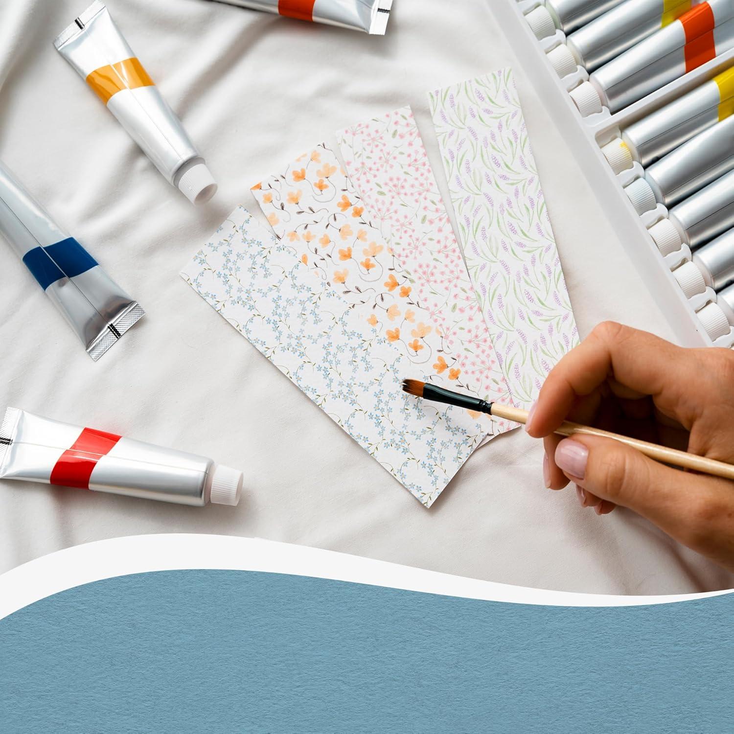 30 Marcadores en Blanco LUFEEMGA 4.8x15 cm Papel Acuarela 140lb