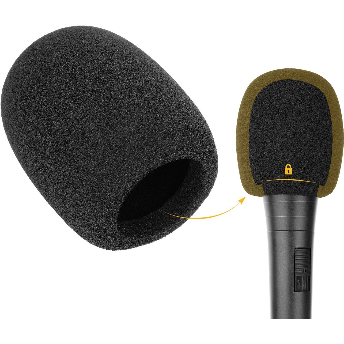 Cubiertas de Micrófono de Espuma ChromLives Paquete de 6